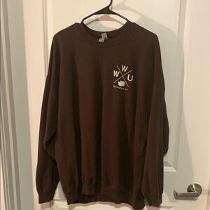 WWU Brown Crewneck Sweater